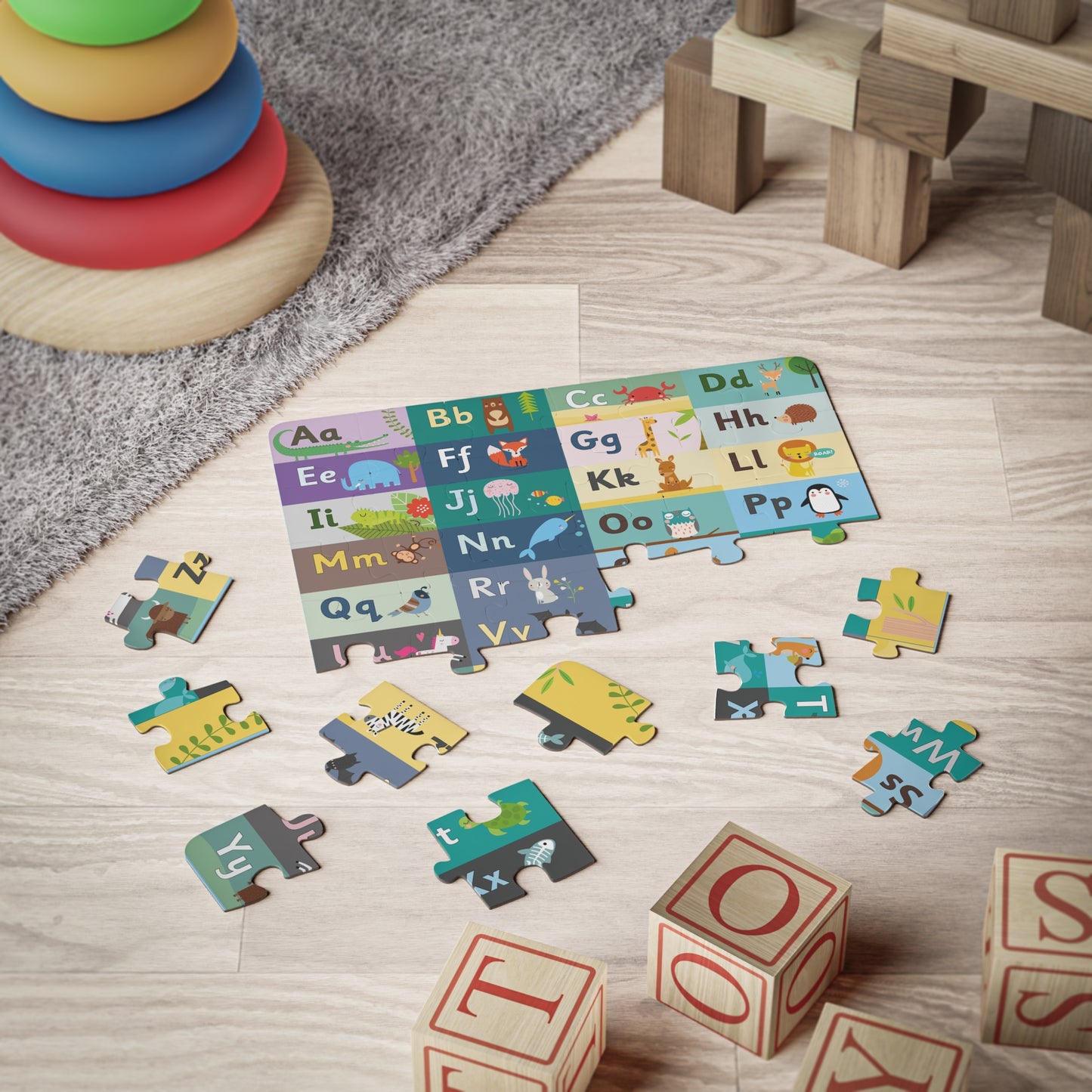 Animal ABC Jigsaw Puzzle – Learn the Alphabet with Friendly Creatures